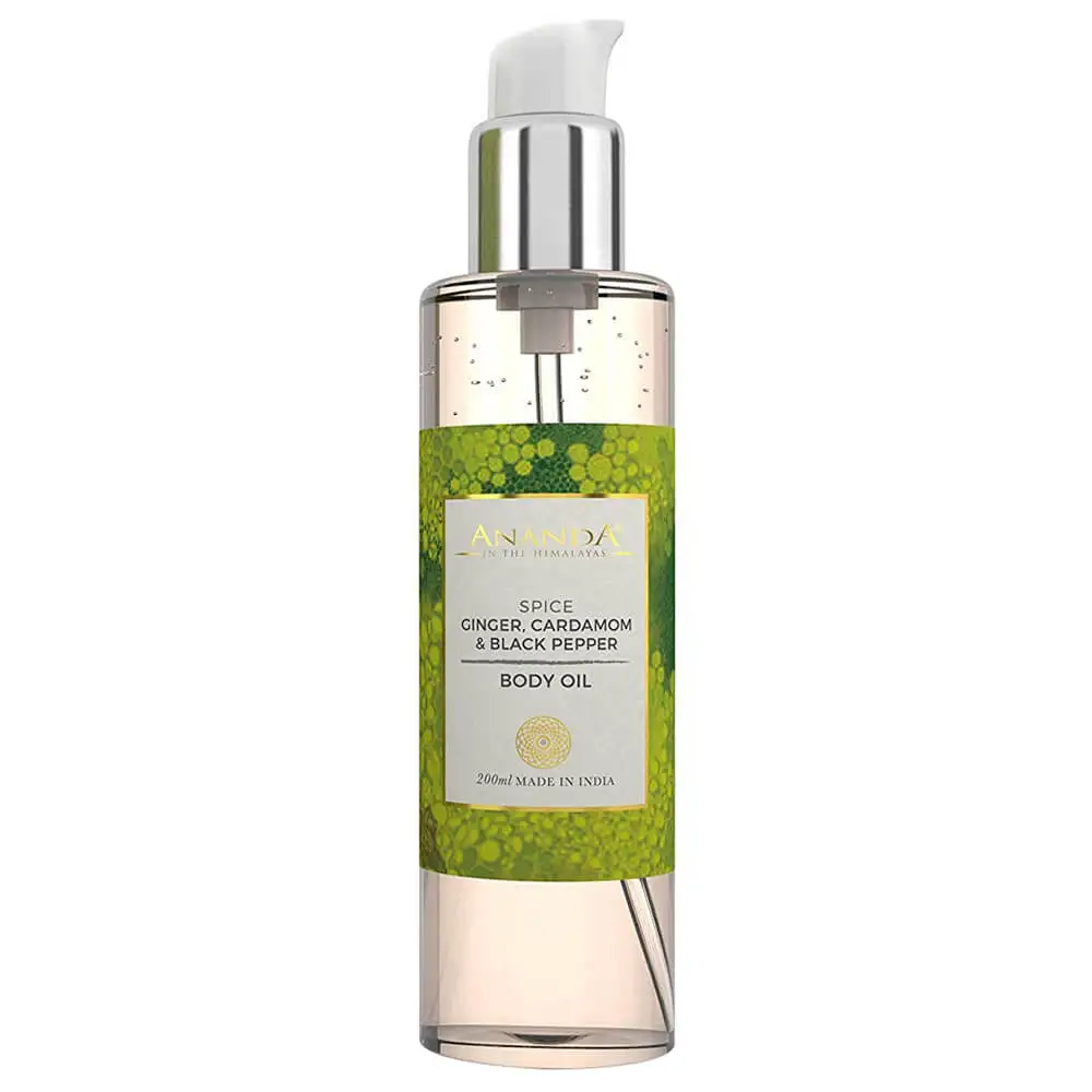 Ananda Spice Body Oil,  200 ml  Ginger, Cardamom and Black Pepper