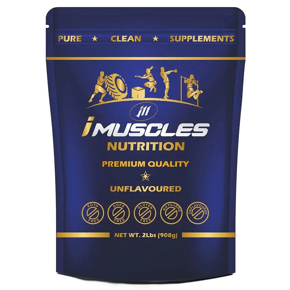 iMuscles Nutrition 100% Pure Whey Protein Isolate 90%,  2 lb  Unflavoured