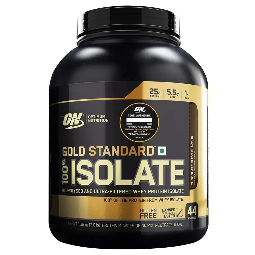 ON (Optimum Nutrition) Gold Standard 100% Isolate,  3 lb  Chocolate Bliss