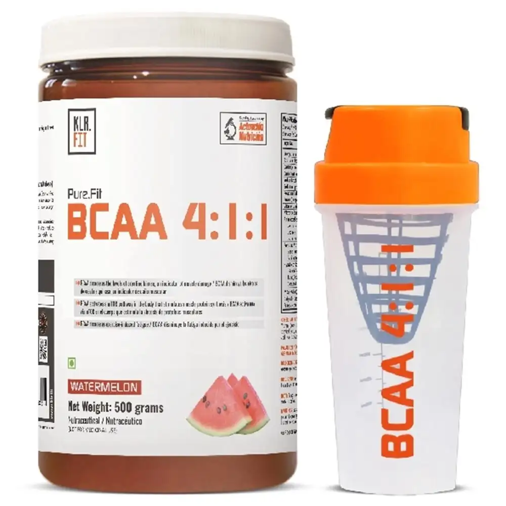 Klr.Fit BCAA 4:1:1,  1.1 lb  27 Servings  Watermelon with Free Shaker