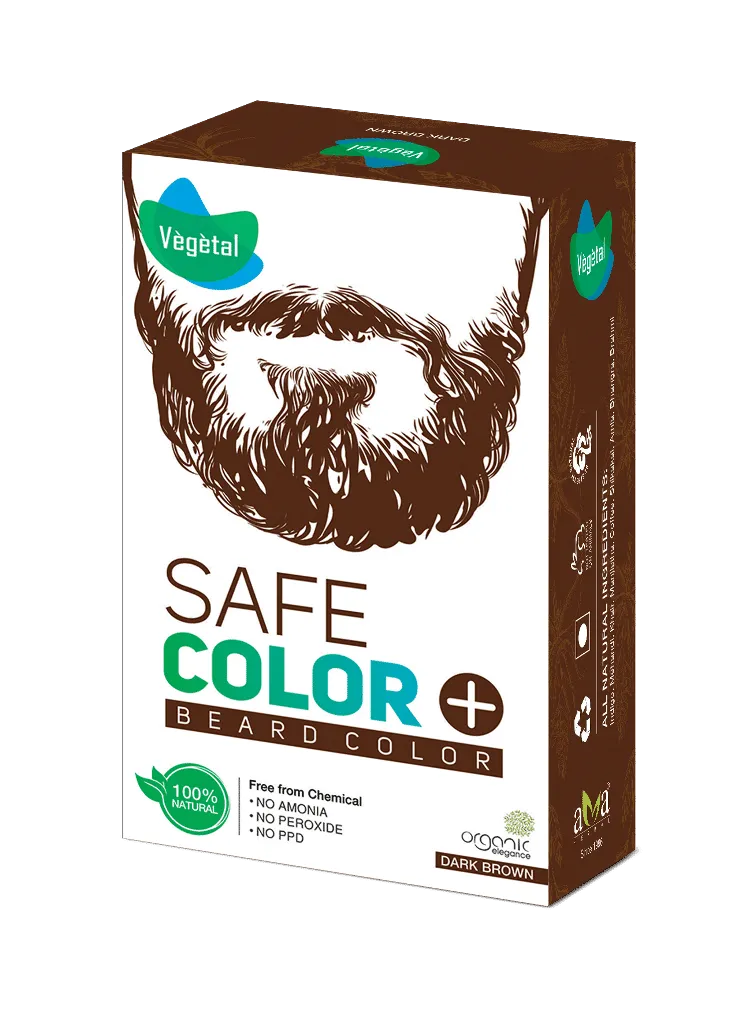 Vegetal Safe Color For Beard - Dark Brown