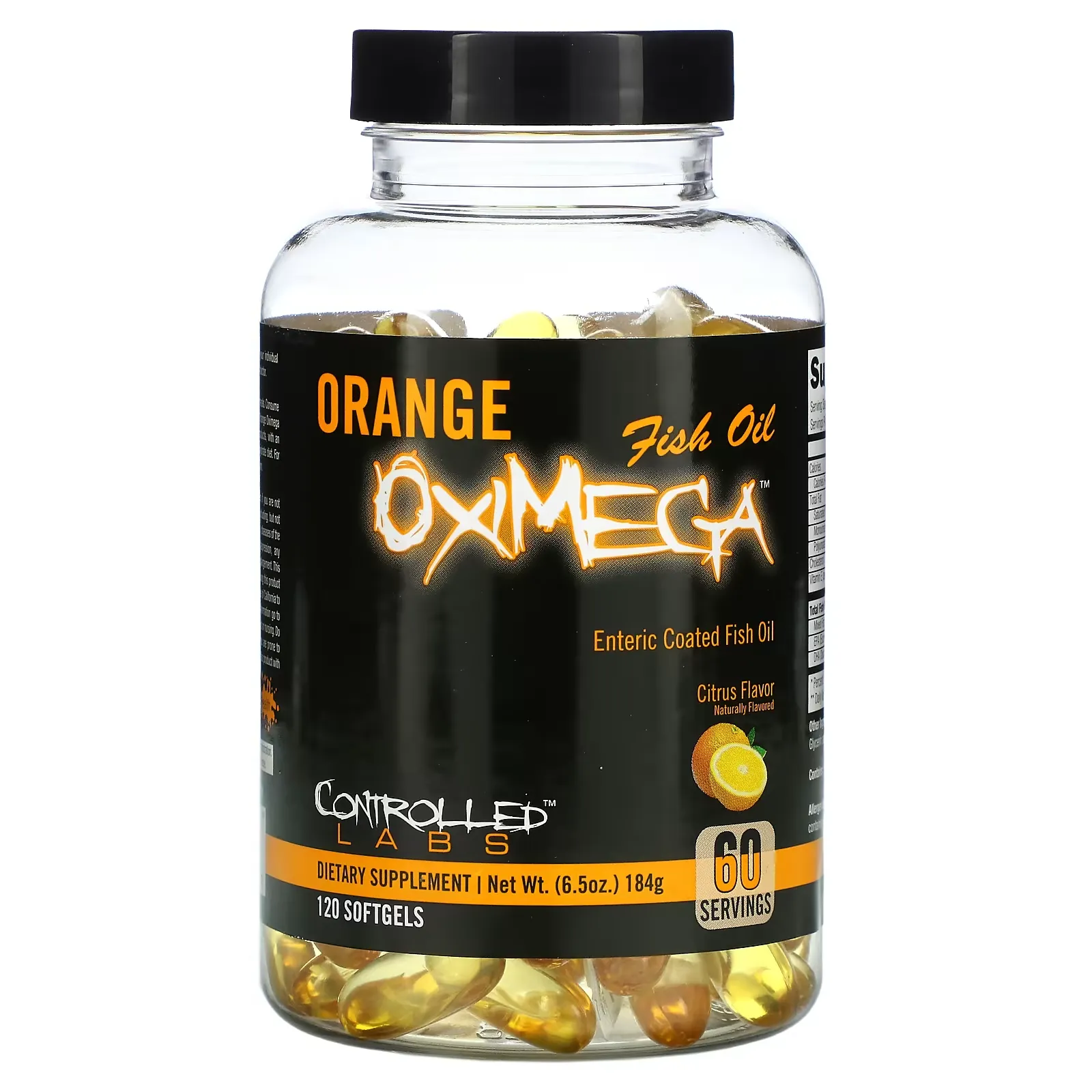 Orange OxiMega Fish Oil, Citrus, 120 Softgels