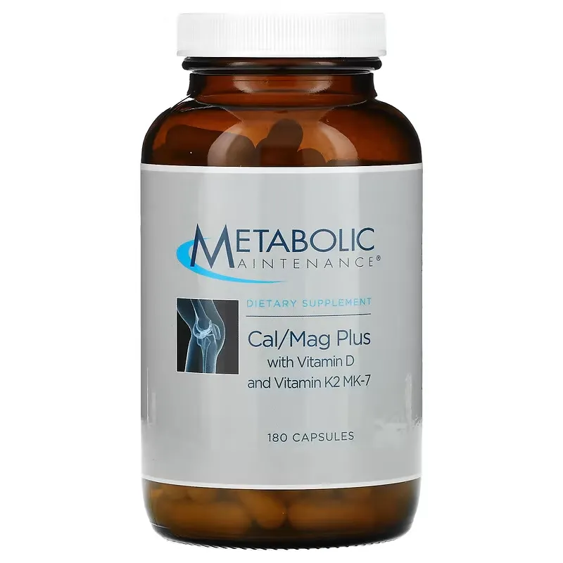 Cal/Mag Plus with Vitamin D and Vitamin K2 MK-7, 180 Capsules