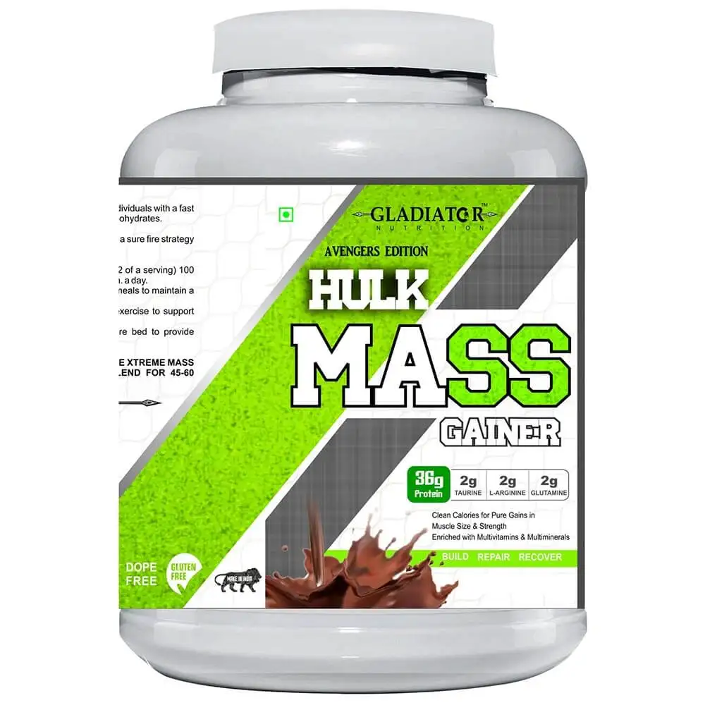 Gladiator Nutrition Hulk Mass Gainer,  11 lb  Chocolate Cream