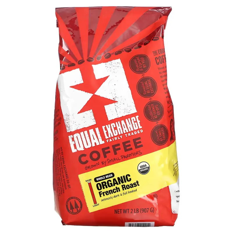 Organic Coffee, French Roast, Whole Bean, 2 lb (907 g)