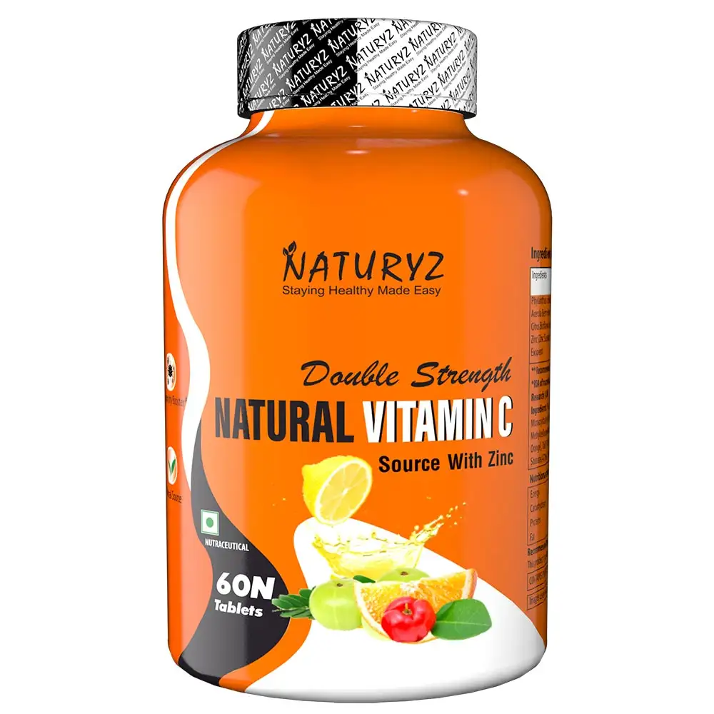 Naturyz Double Strength Natural Vitamin C,  60 tablet(s)  Unflavoured