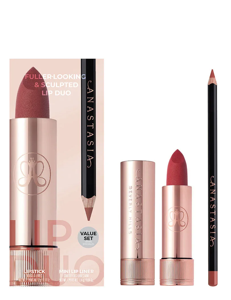 Anastasia Beverly Hills Fuller Looking & Sculpted Lip Duo Kit - Sugar Plum Lipstick + Raisin Lip Liner