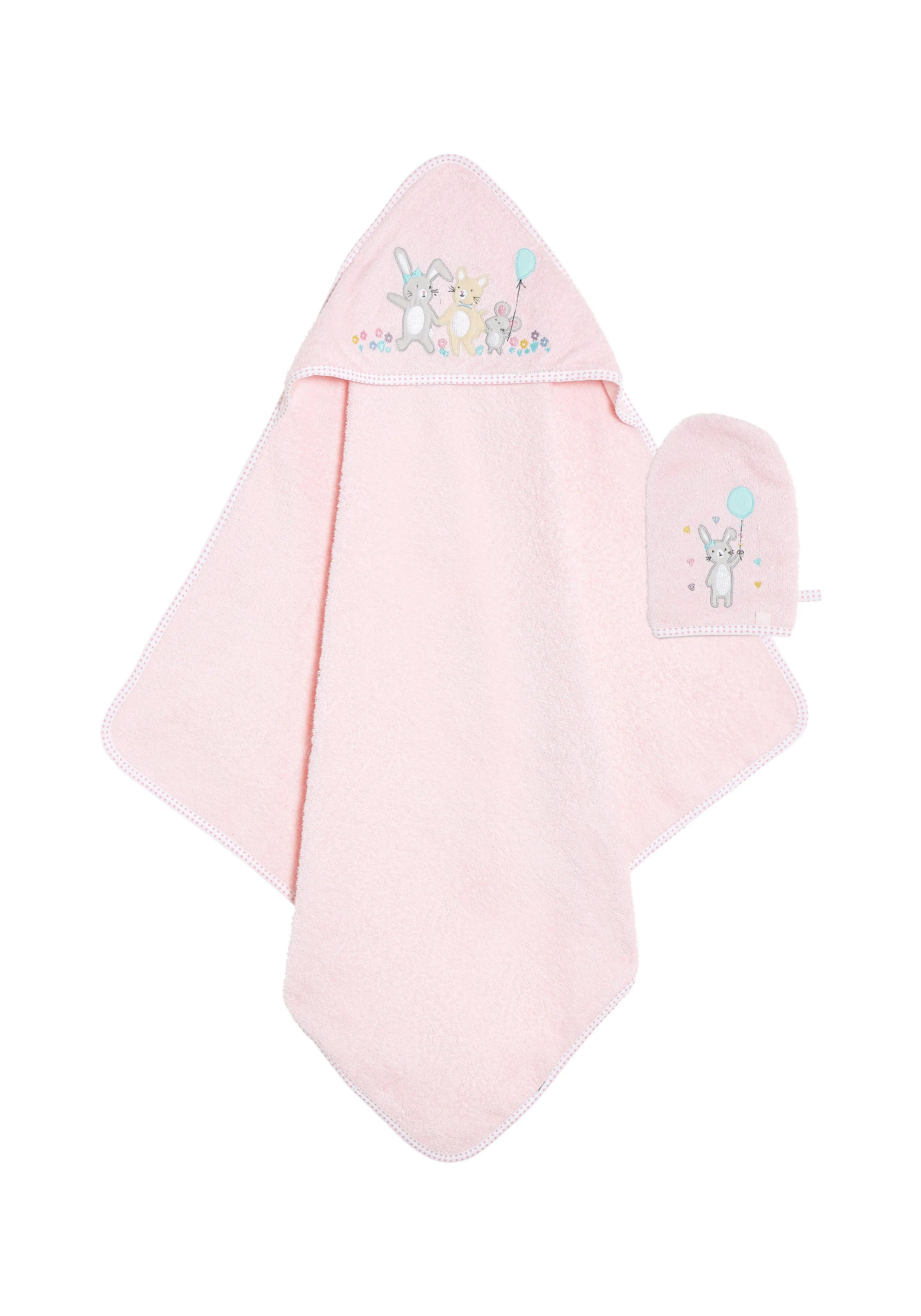 Mothercare Confetti Party Cuddle 'N' Dry and Mitt Set