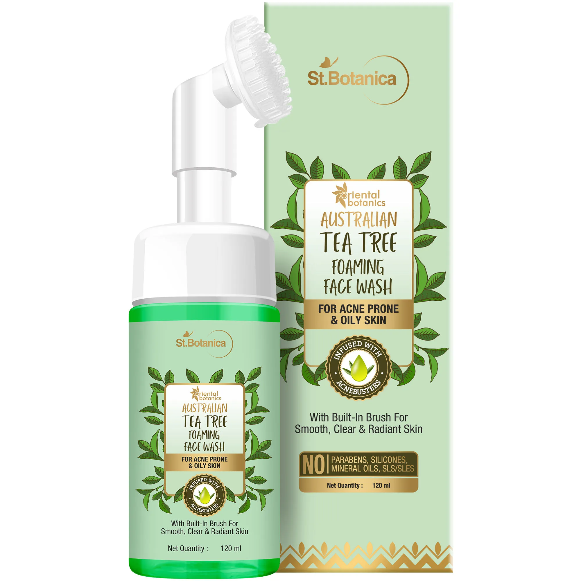 Oriental Botanics Australian Tea Tree Anti Acne Foaming Face Wash