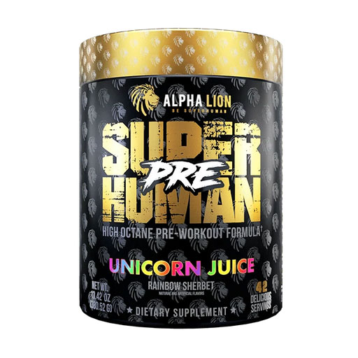 SuperHuman Pre - Unicorn Juice (Rainbow Sherbert) - 42 Servings (Old Formula)