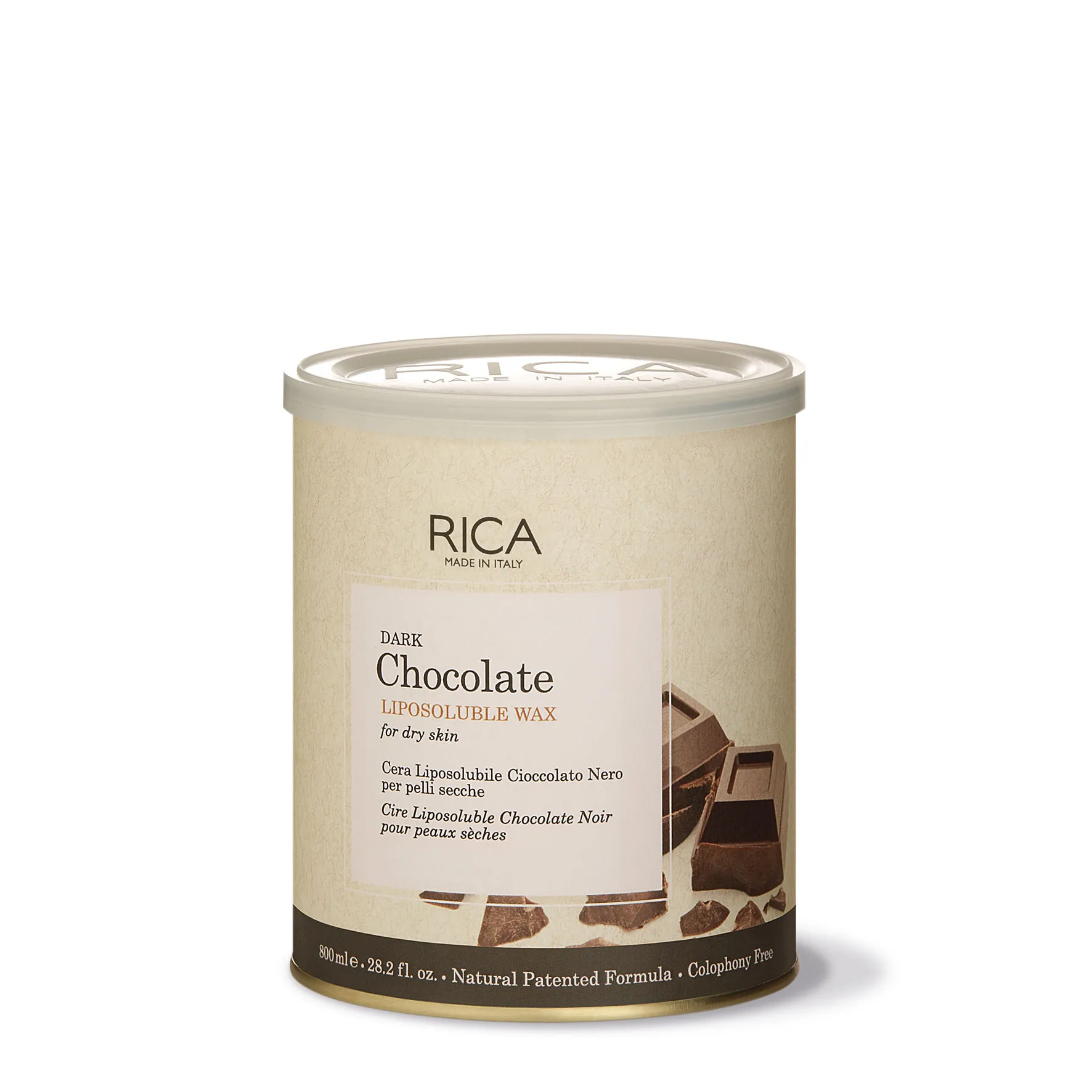 Rica Dark Chocolate Liposoluble Wax For Dry Skin