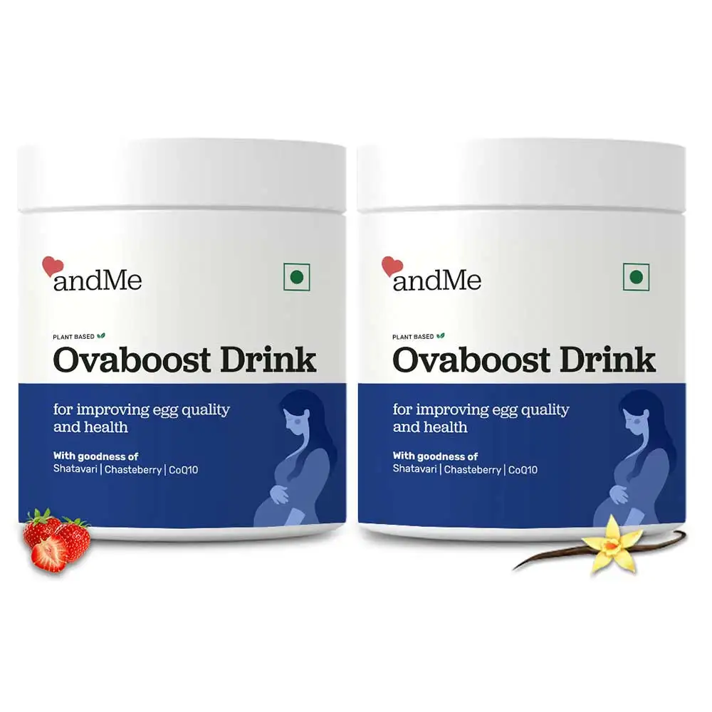 andMe Ovaboost Drink Strawberry (Pack of 2),  250 g