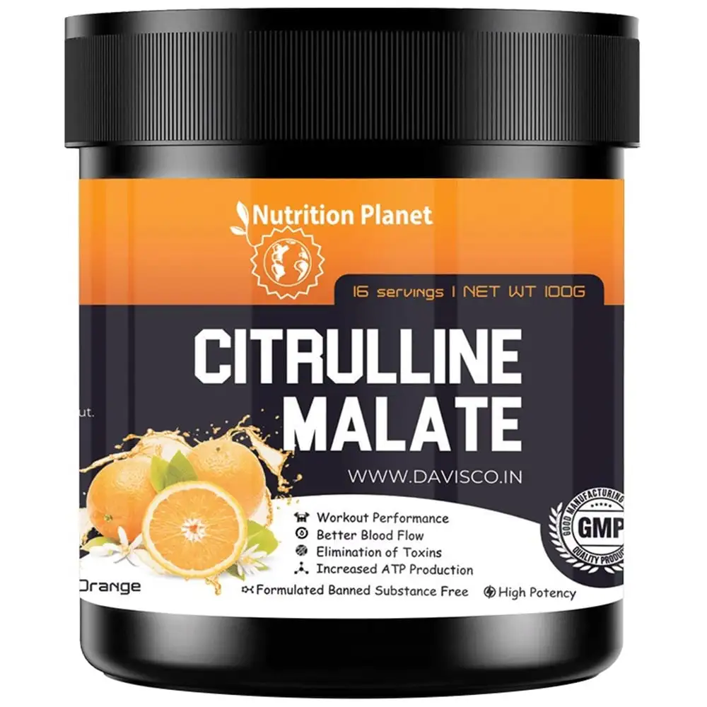 Nutrition Planet Citrulline Malate,  0.22 lb  Orange