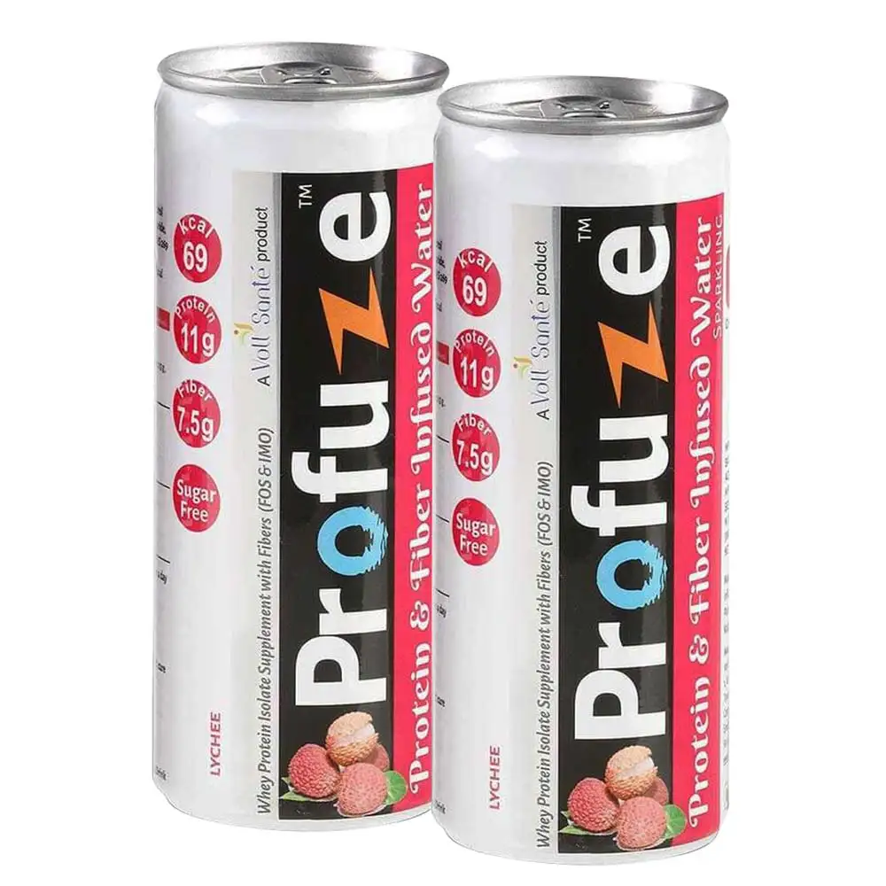 Voll Sante Profuze Protein Water,  250 ml  Lychee Pack of 2