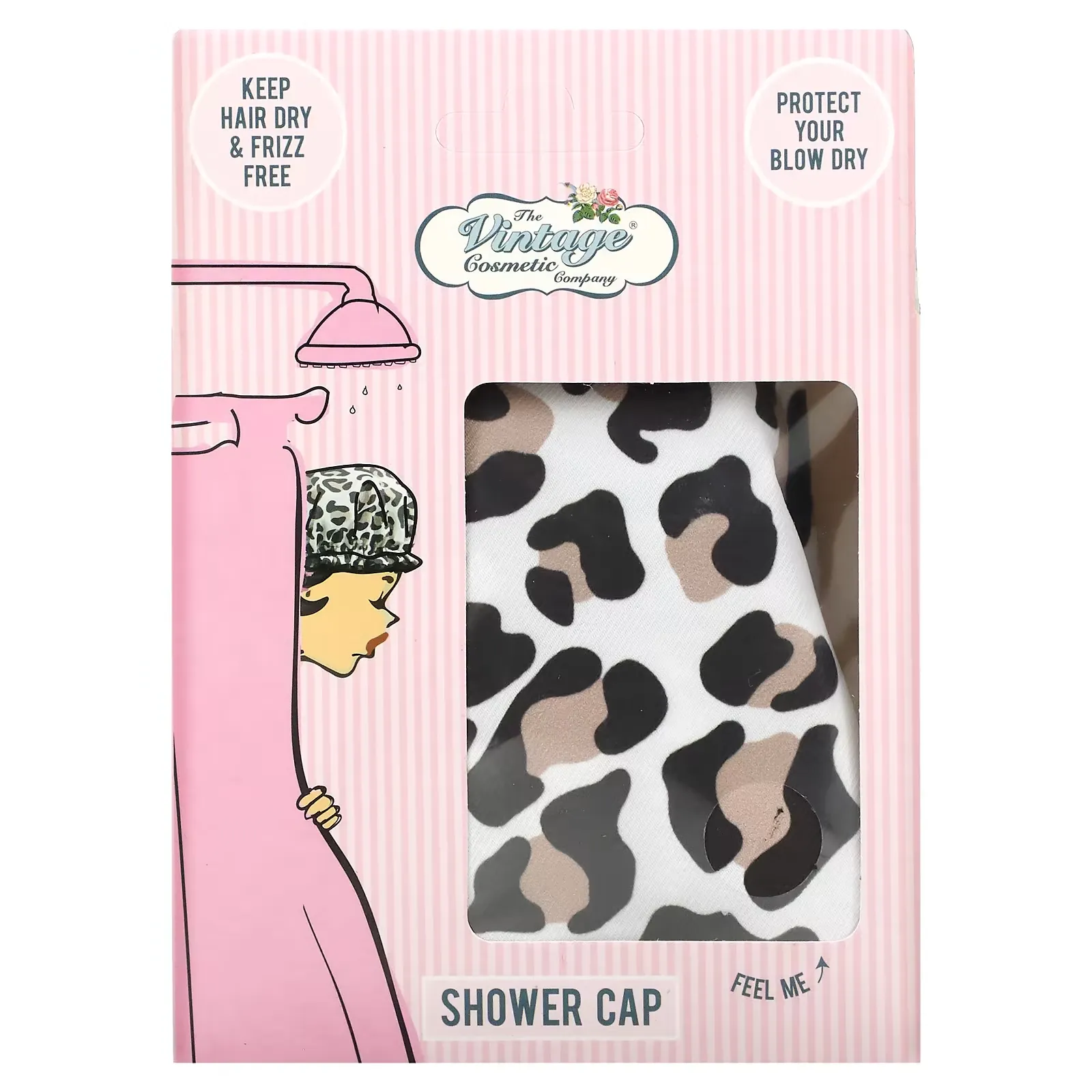 Shower Cap, Leopard Print, 1 Count