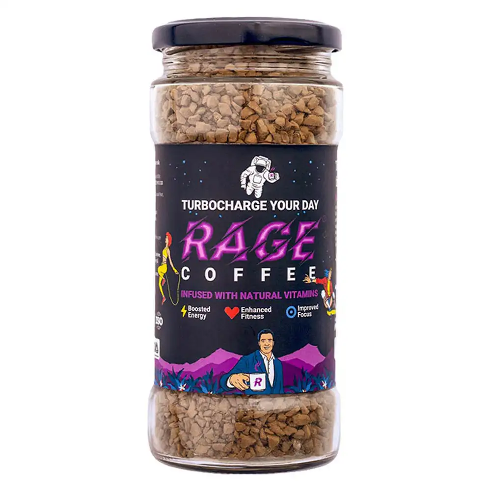 Rage Coffee Premium Arabica Instant Coffee,  100 g  Original Blend