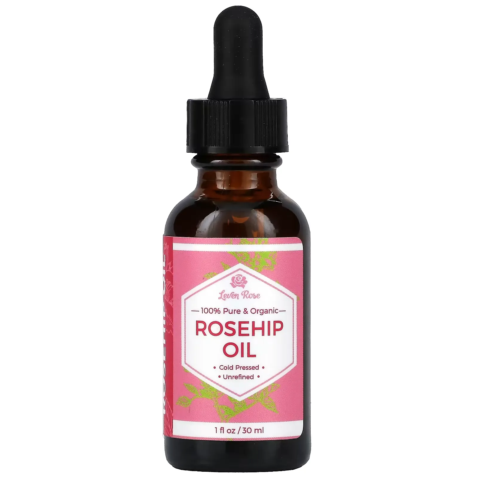 100% Pure & Organic, Rosehip Oil, 1 fl oz (30 ml)