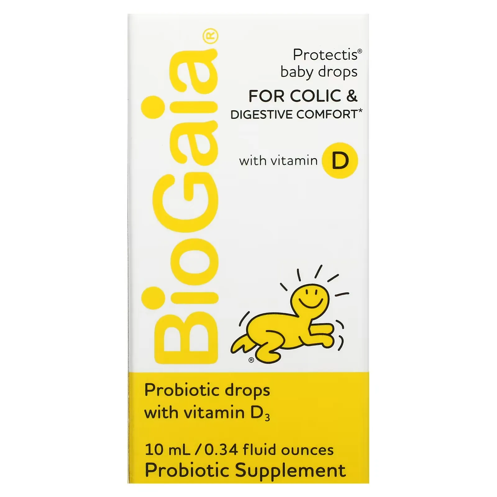 Protectis, Baby Drops, For Colic & Digestive Comfort with Vitamin D, 0.34 fl oz (10 ml)