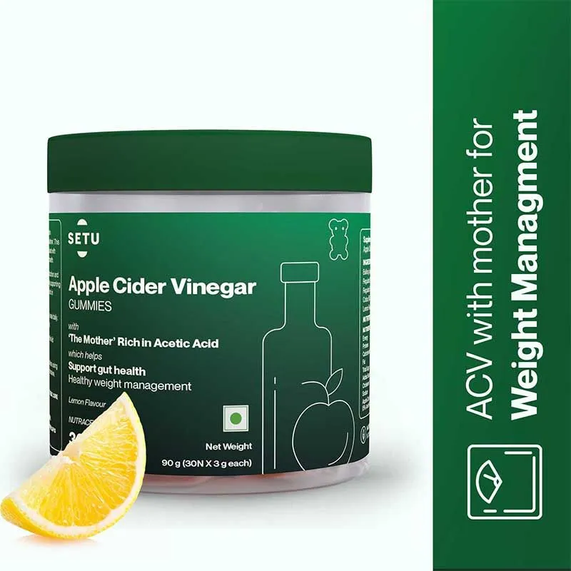 Setu Apple Cider Vinegar Gummies - Lemon Flavour