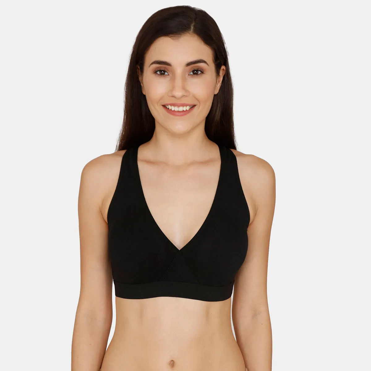 Nejo Feeding Sleep Bra With Removable Pads - Black