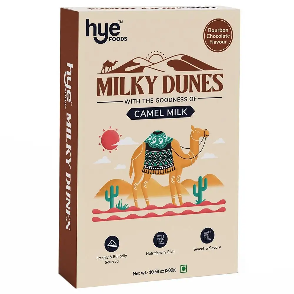 Hye Foods Milky Dunes Camel Milk,  Bourbon Chocolate  300 g