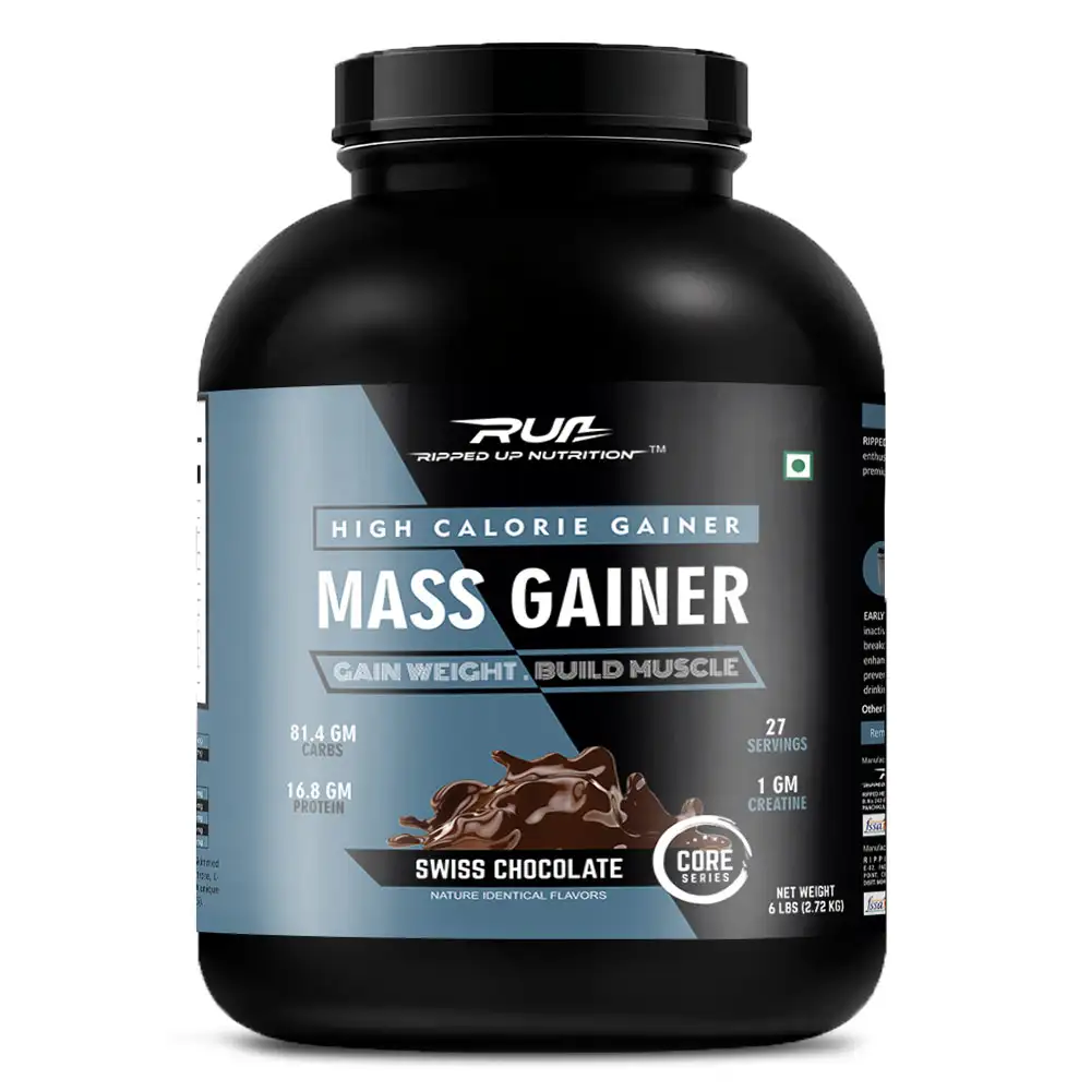 Ripped Up Nutrition Mass Gainer,  6 lb  Swiss Chocolate