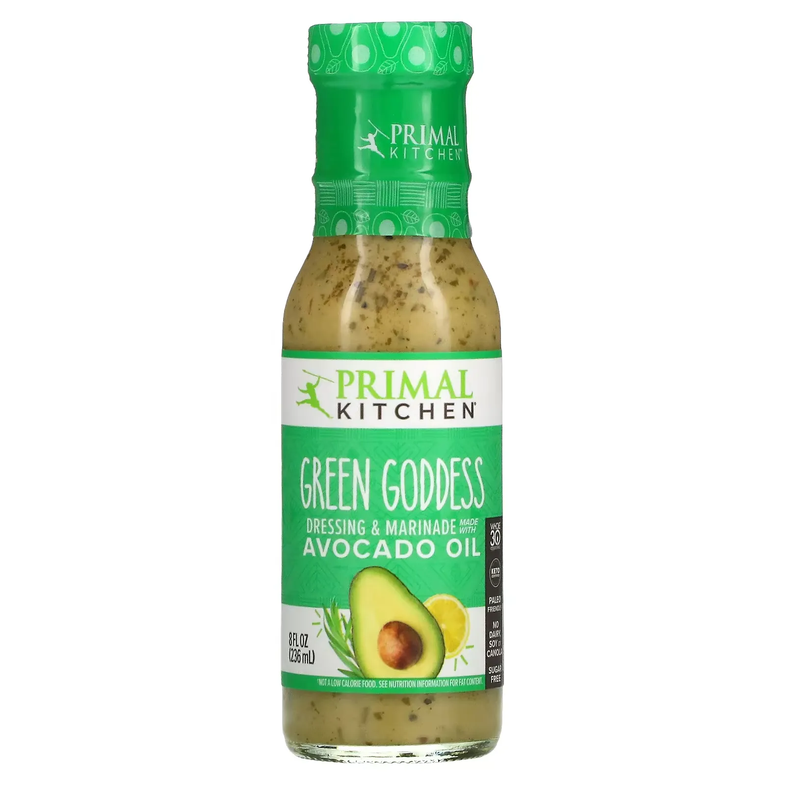 Dressing & Marinade Made with Avocado Oil, Green Goddess, 8 fl oz (236 ml)