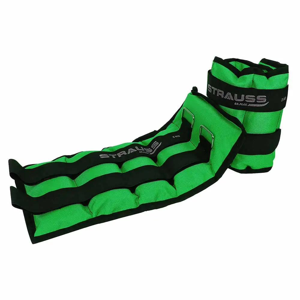 Strauss Ankle Weight (Pair),  Green  2 kg