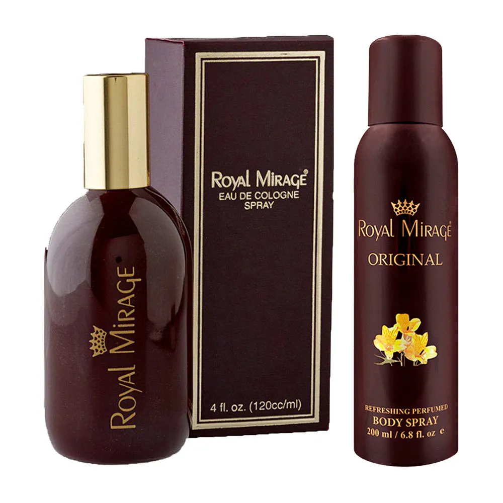 Royal Mirage Original Cologne Spary & Original Deododrant - Pack Of 2