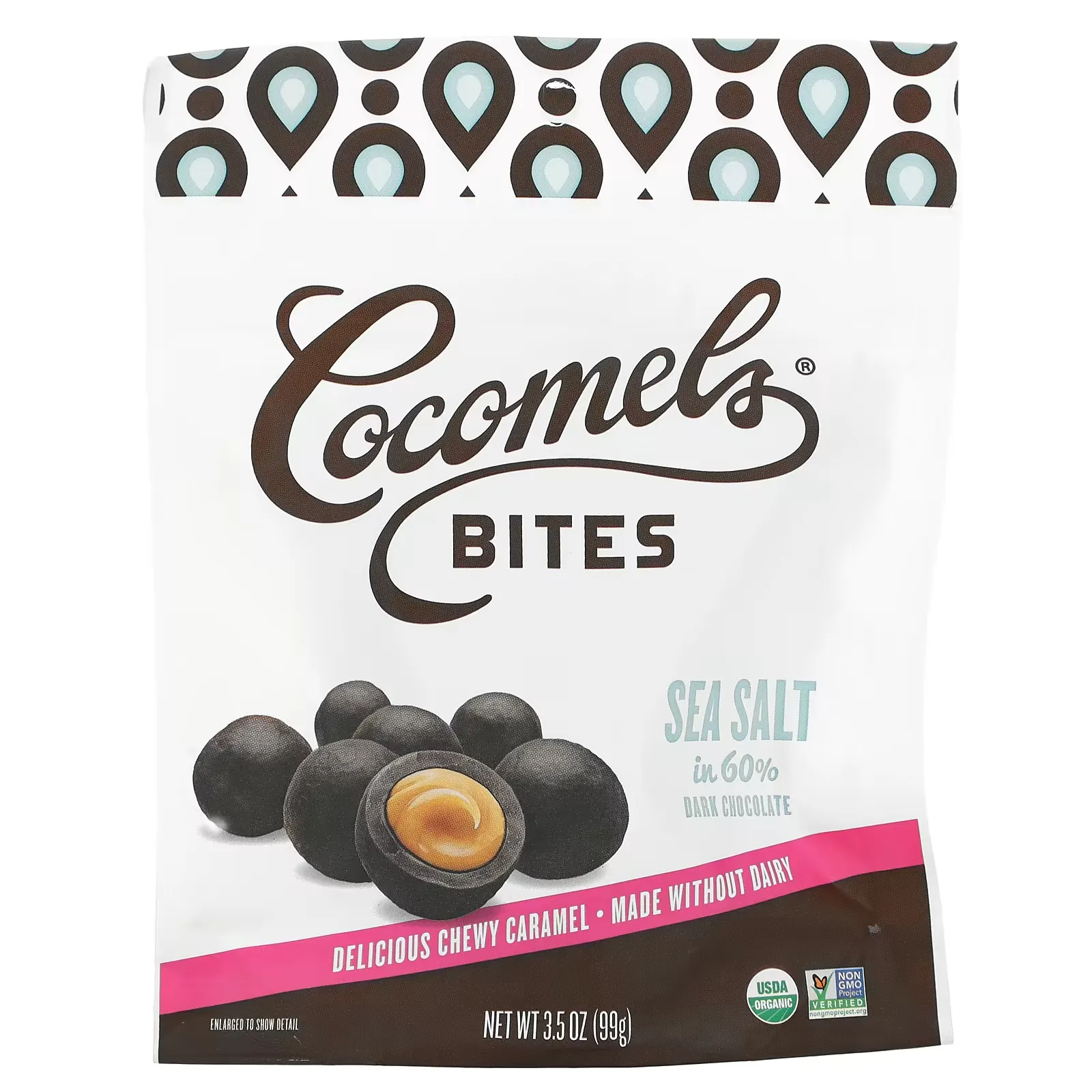 Coconut Milk Caramels, Bites, Sea Salt, 3.5 oz (99 g)