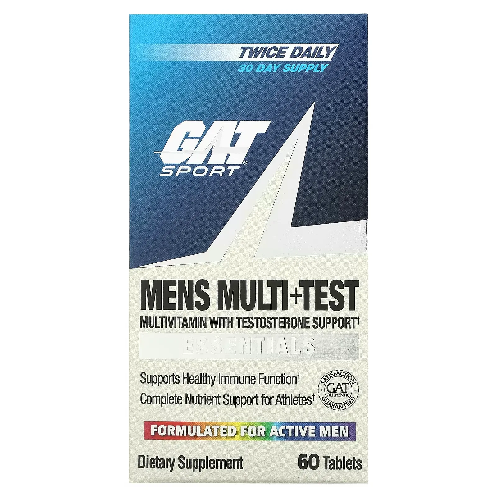 Mens Multi + Test, 60 Tablets