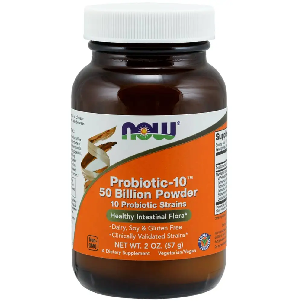 Now Probiotic 10 50 Billion Powder,  57 g  Unflavoured