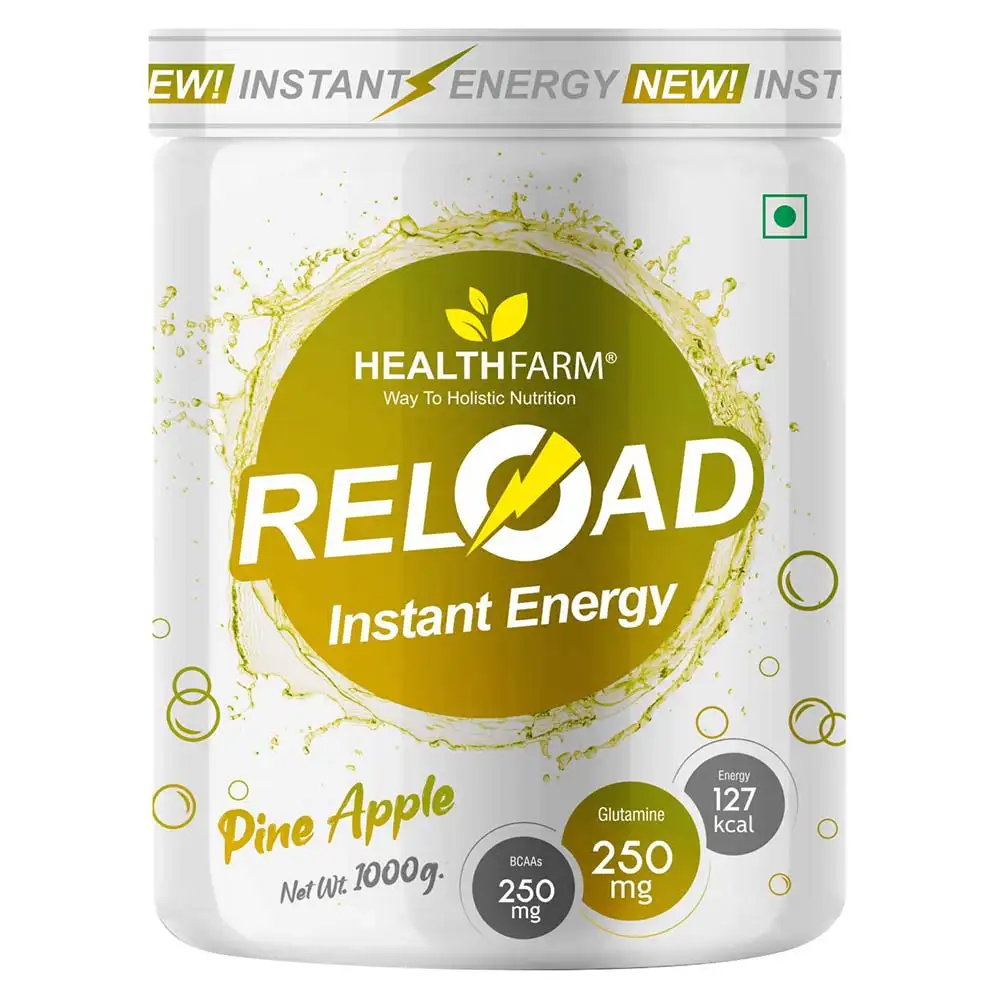 Healthfarm Elite Series Reload Instant Energy,  1 kg  Pineapple