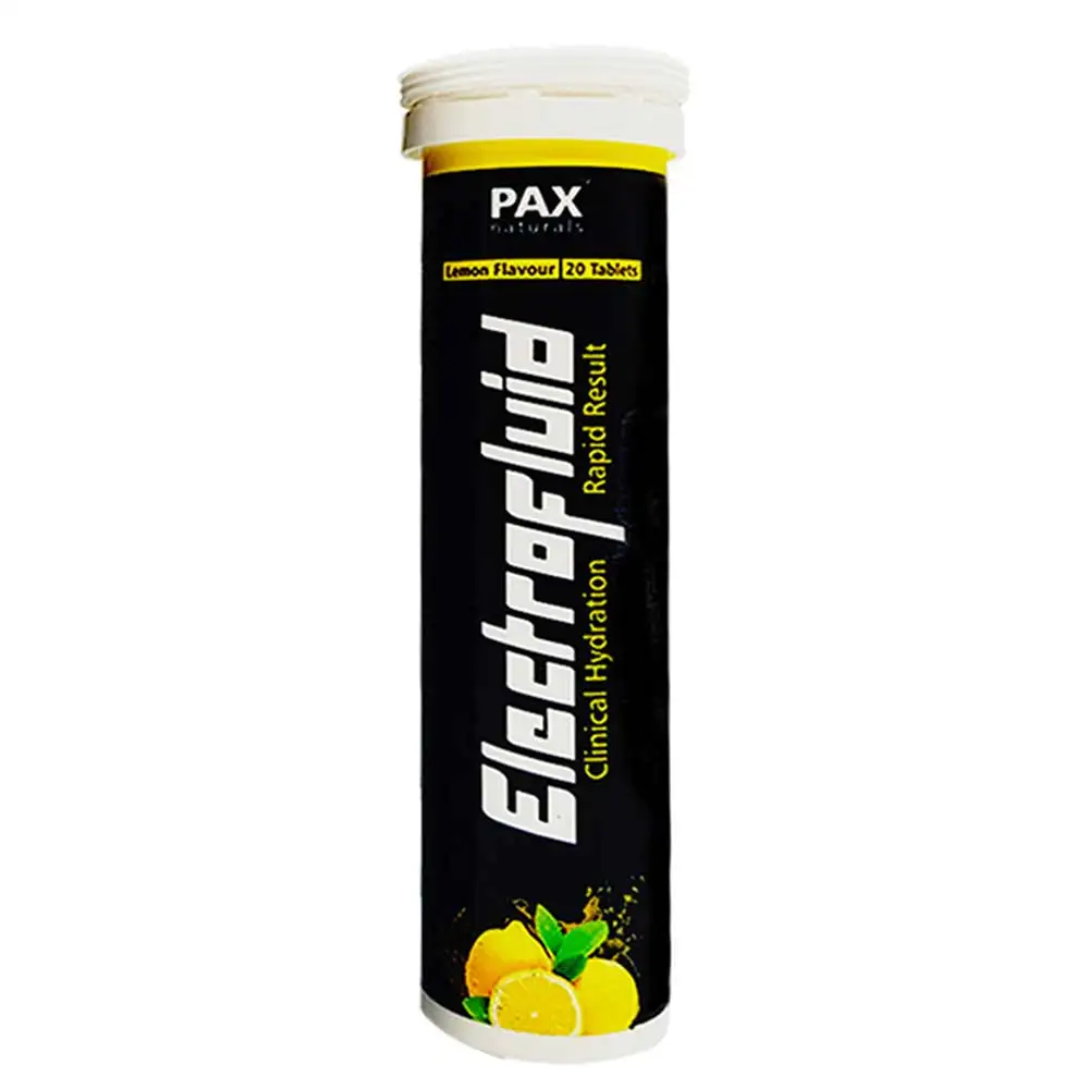 PAX Naturals Effervescent Electrofluid,  20 tablet(s)  Lemon