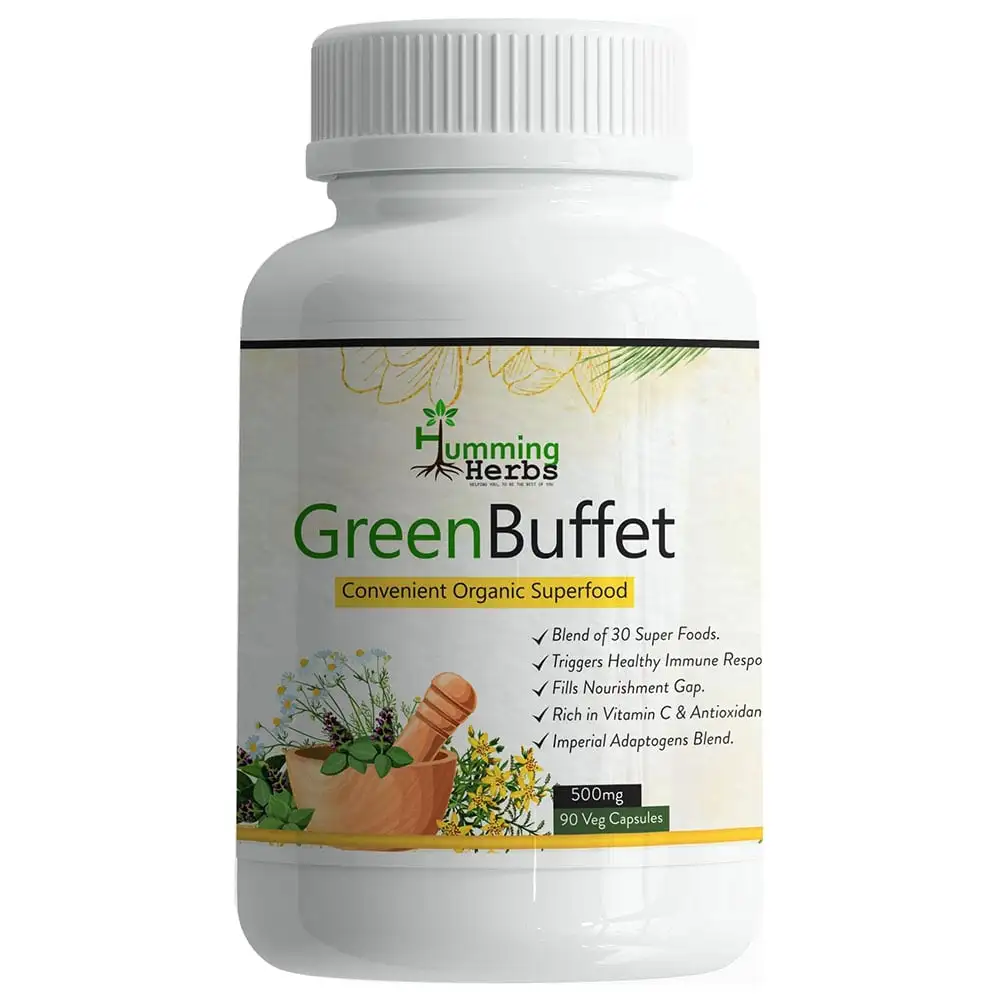 Humming Herbs Green Buffet,  90 veggie capsule(s)  Unflavoured