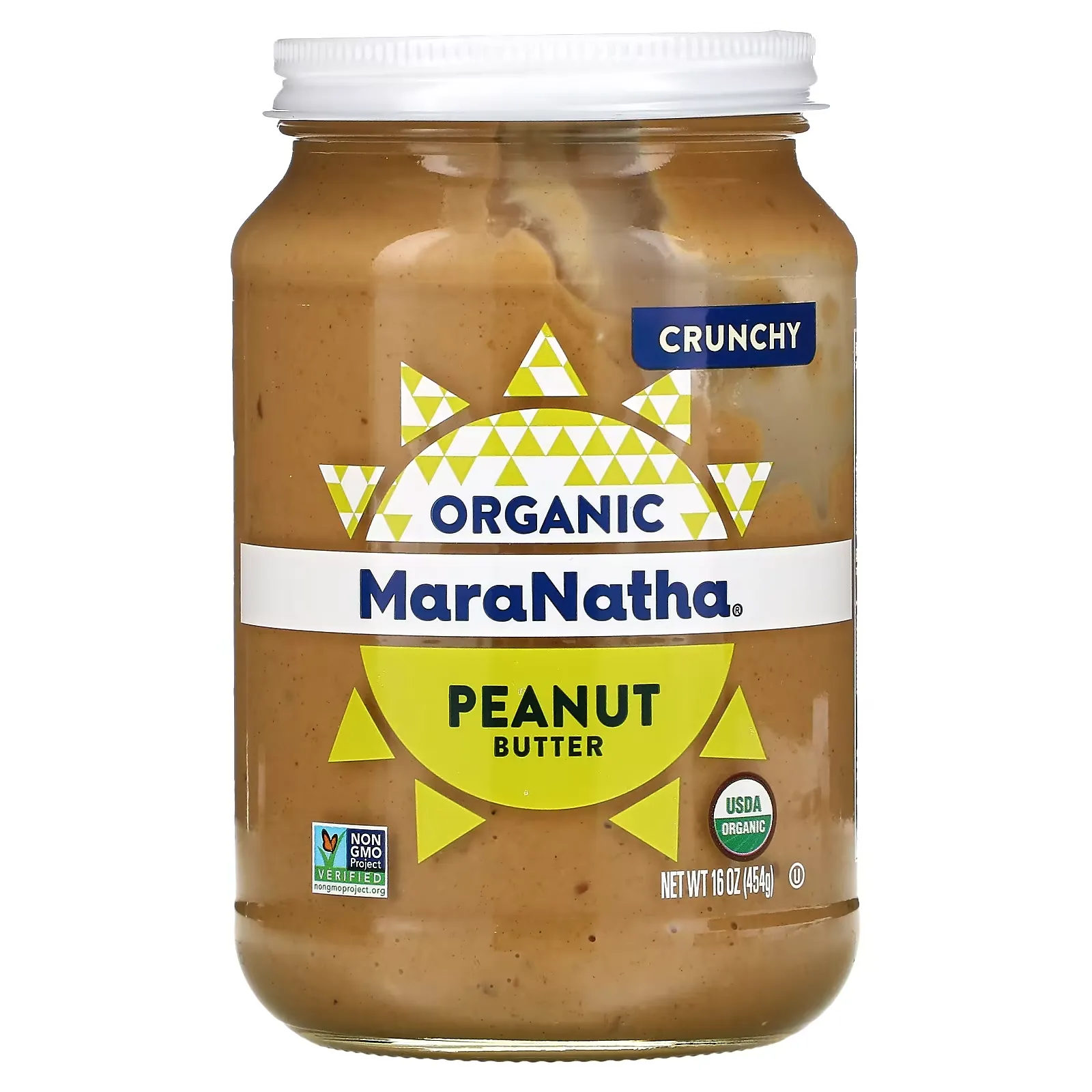 Organic Peanut Butter, Crunchy, 16 oz (454 g)