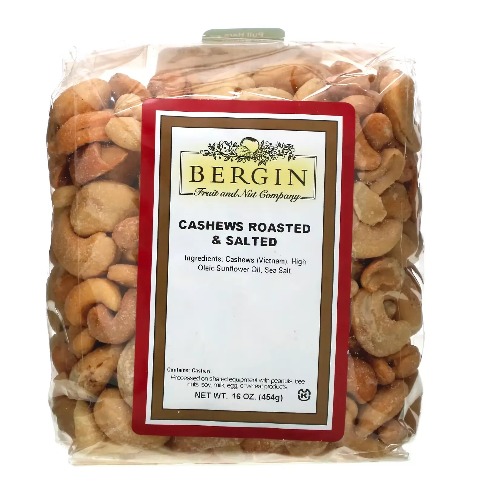 Cashews Roasted & Salted, 16 oz (454 g)