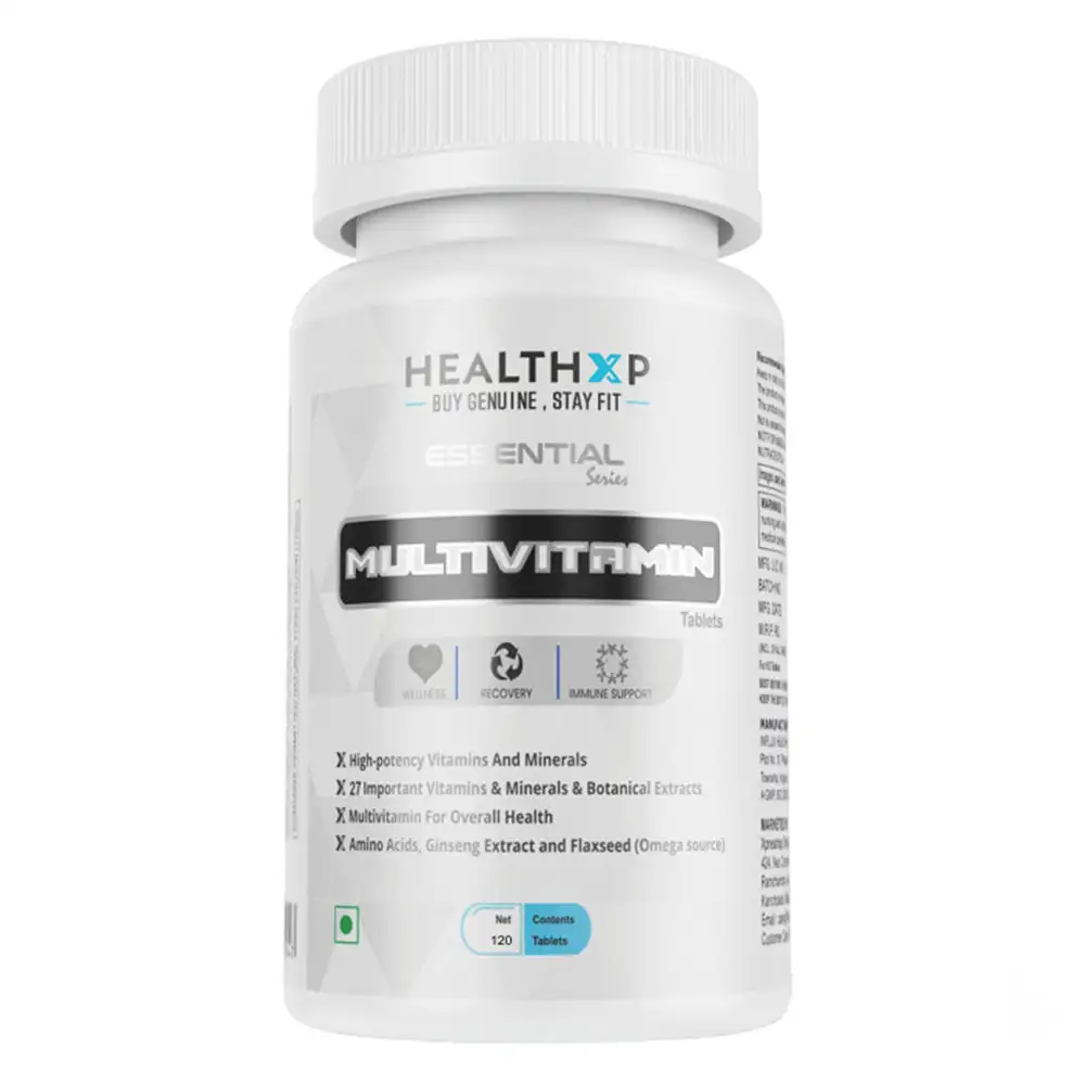 HealthXP Essential Series Multivitamin,  120 tablet(s)  Unflavoured