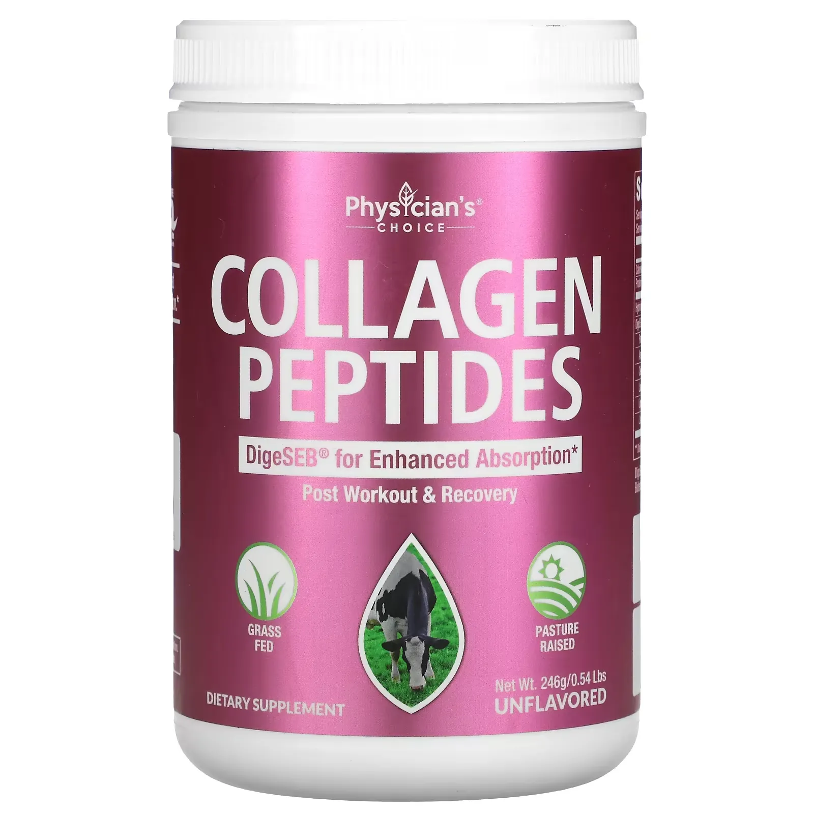 Collagen Peptides, Unflavored, 0.54 lbs (246 g)