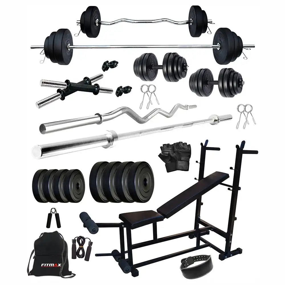 Fitmax PVC 75KG COMBO 26 SL Home Gym Kit