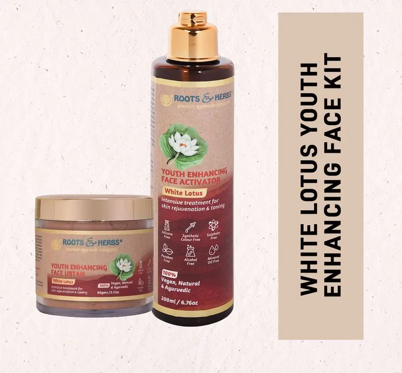 Roots & Herbs White Lotus Youth Enhancing Face Kit