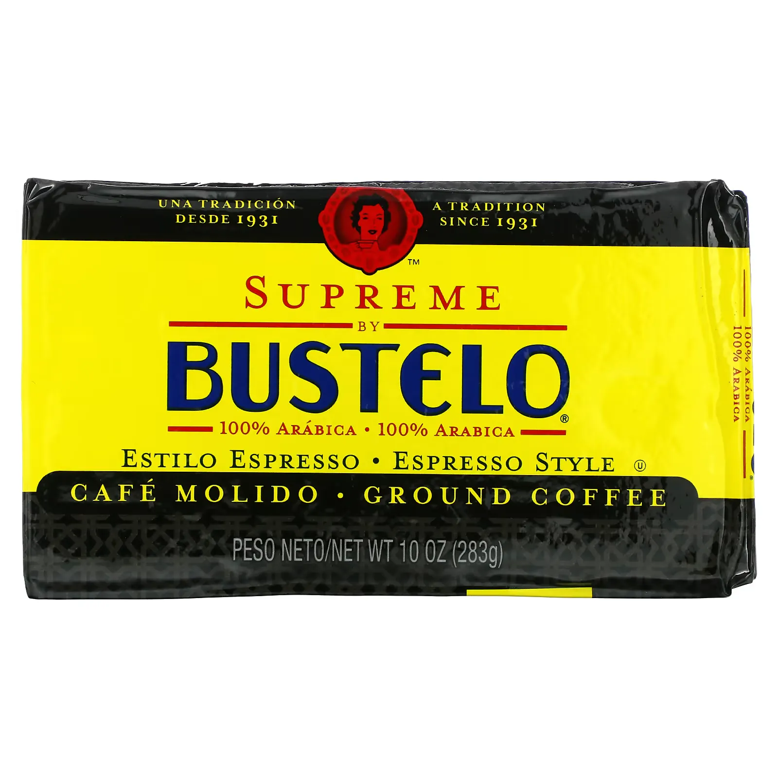 Supreme by Bustelo, Ground Espresso Coffee, 10 oz (283 g)