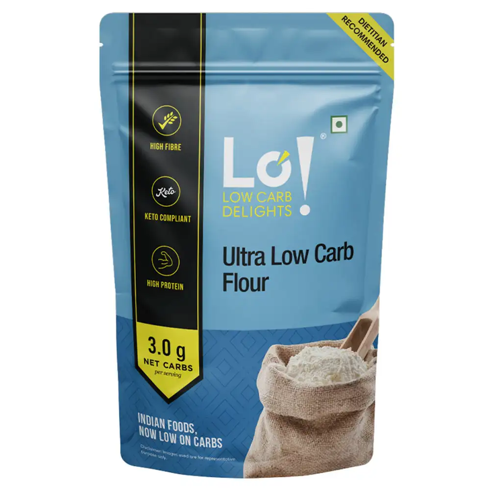 Lo! Foods Ultra Low Carb Keto Atta,  High Protein Flour | Healthy Atta  1 kg