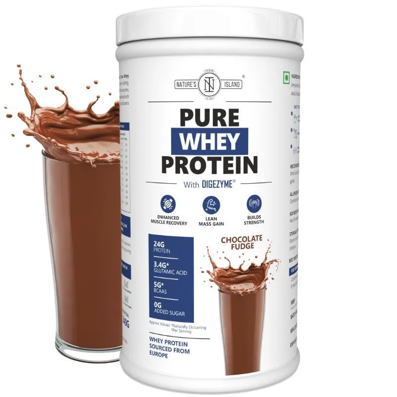 Nature's Island 100% Pure Whey Protein With Digezyme - Chocolate Fudge