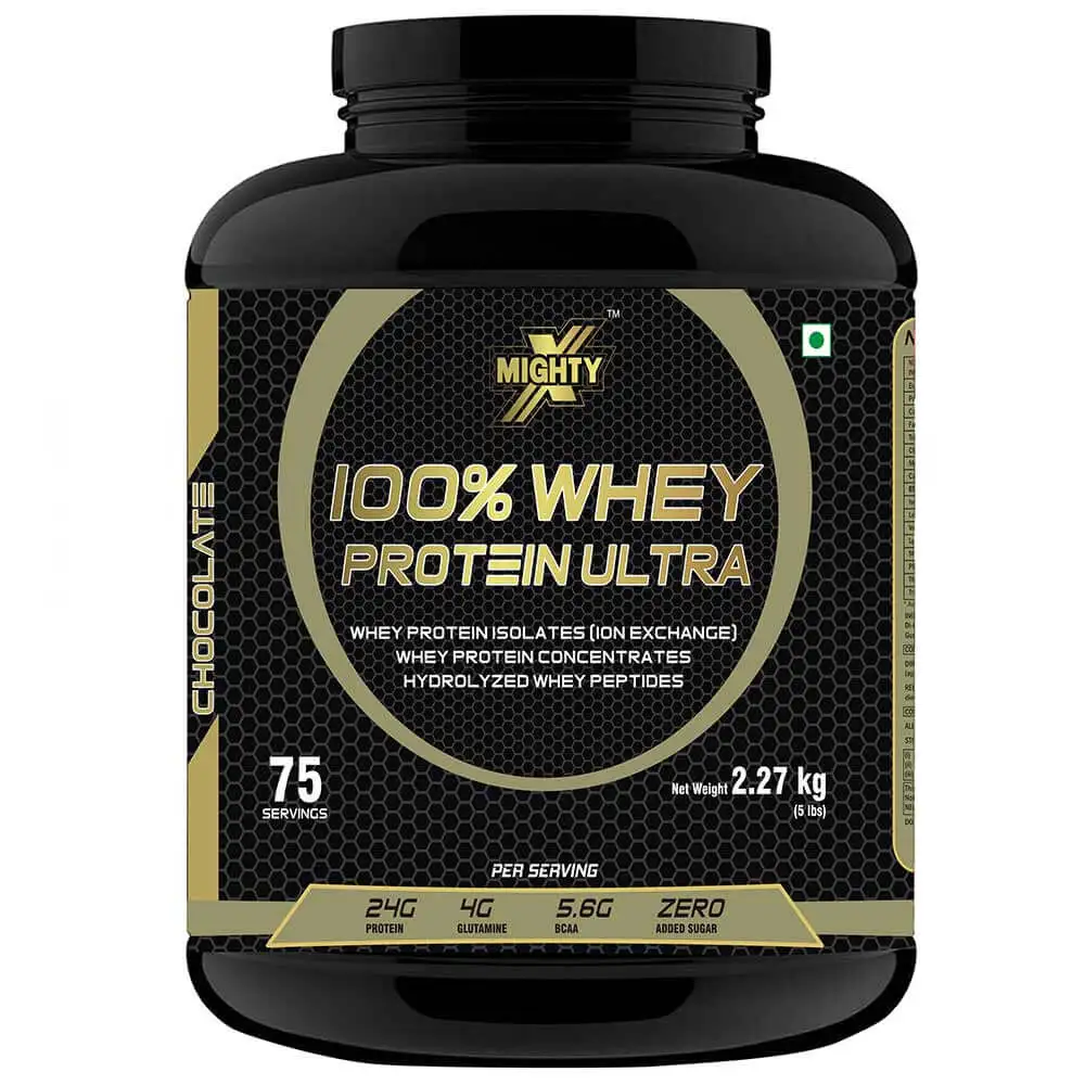 MightyX 100% Whey Protein Ultra,  5 lb  Chocolate