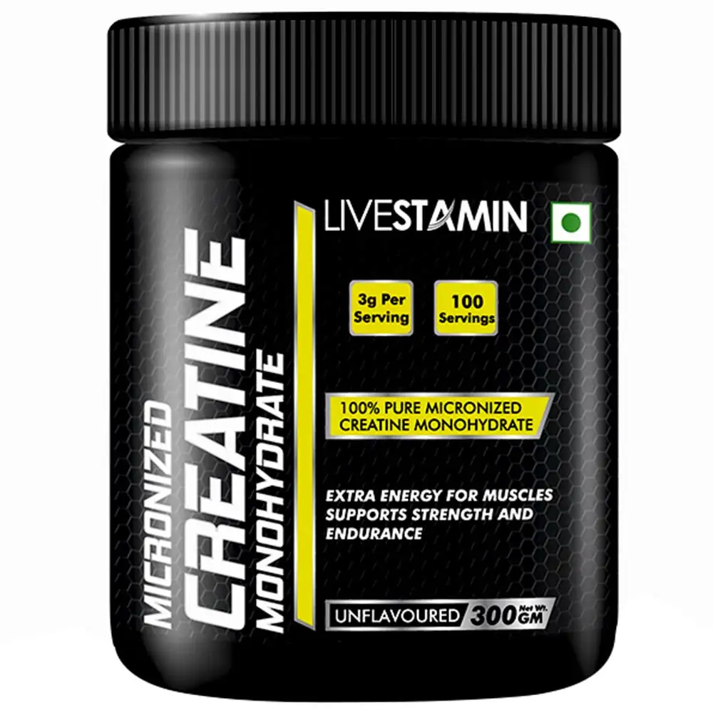 Livestamin Creatine Monohydrate,  Unflavoured  0.66 lb