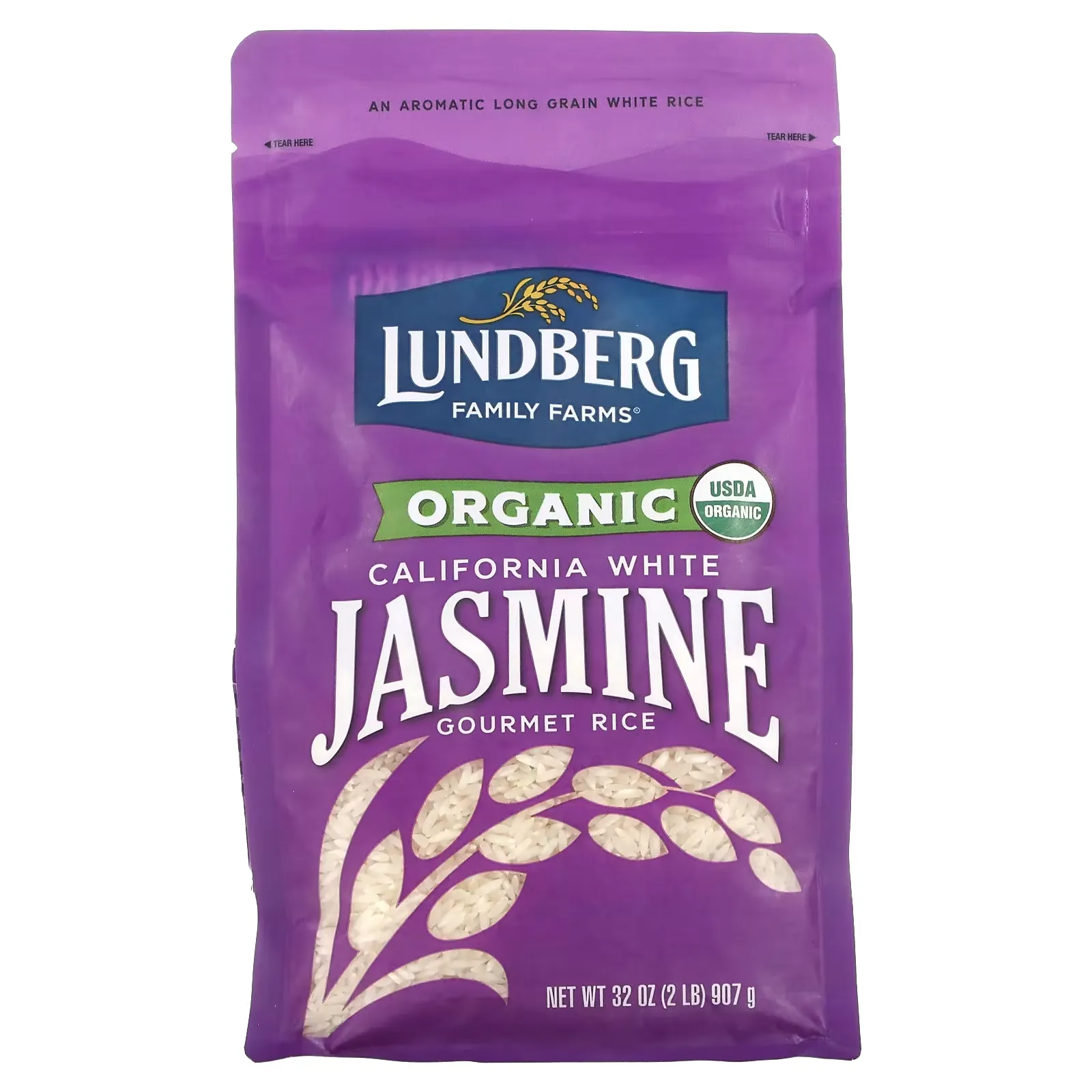 Organic California White Jasmine Gourmet Rice, 32 oz (907 g)