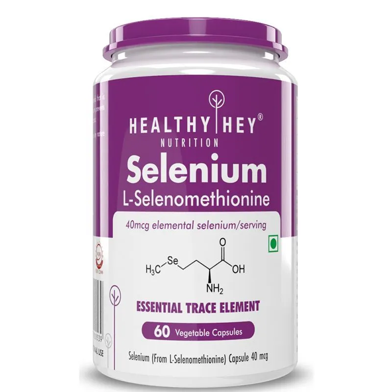 HealthyHey Nutrition Selenium - Superior Absorption - Veg Capsules