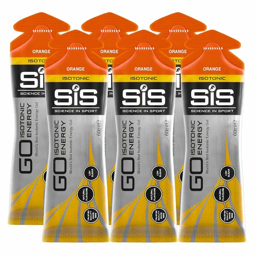 Science In Sport SIS Gel Go Isotonic Energy,  6 Piece(s)/Pack  Orange