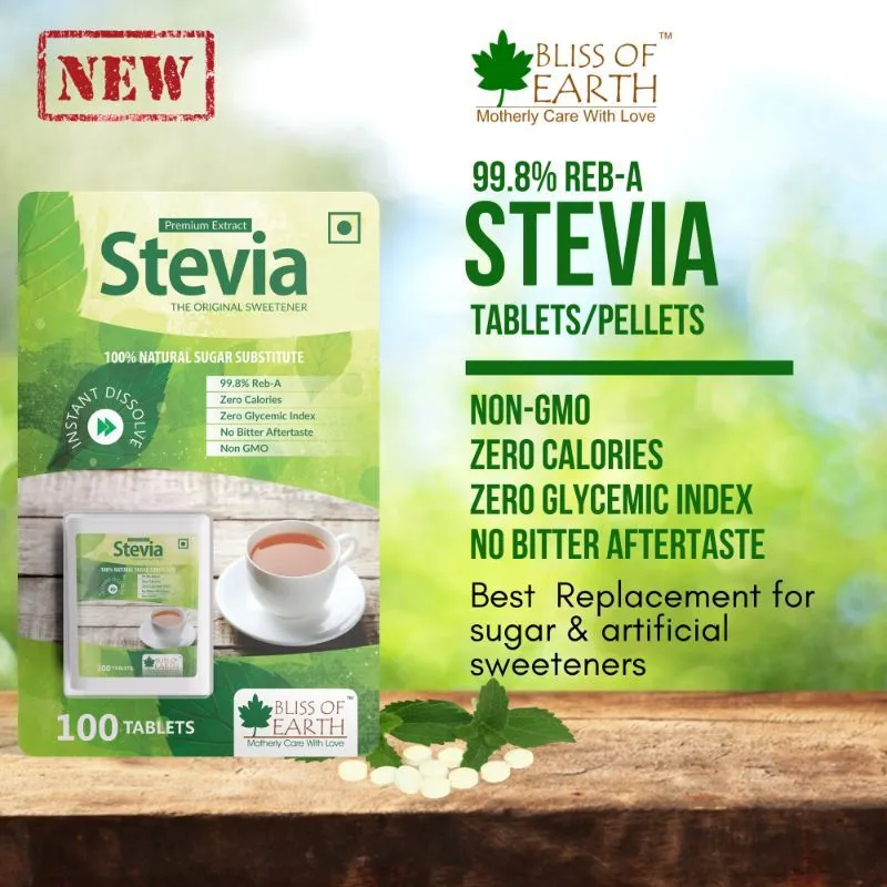 Bliss Of Earth Organic Stevia Tablets